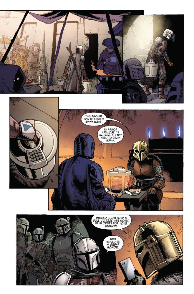 Comic Review - "Star Wars: The Mandalorian" # 3 adapte "The Sin" alors que Mando livre l'enfant au client 6 Comic Review - "Star Wars: The Mandalorian" # 3 adapte "The Sin" alors que Mando livre l'enfant au client - 5