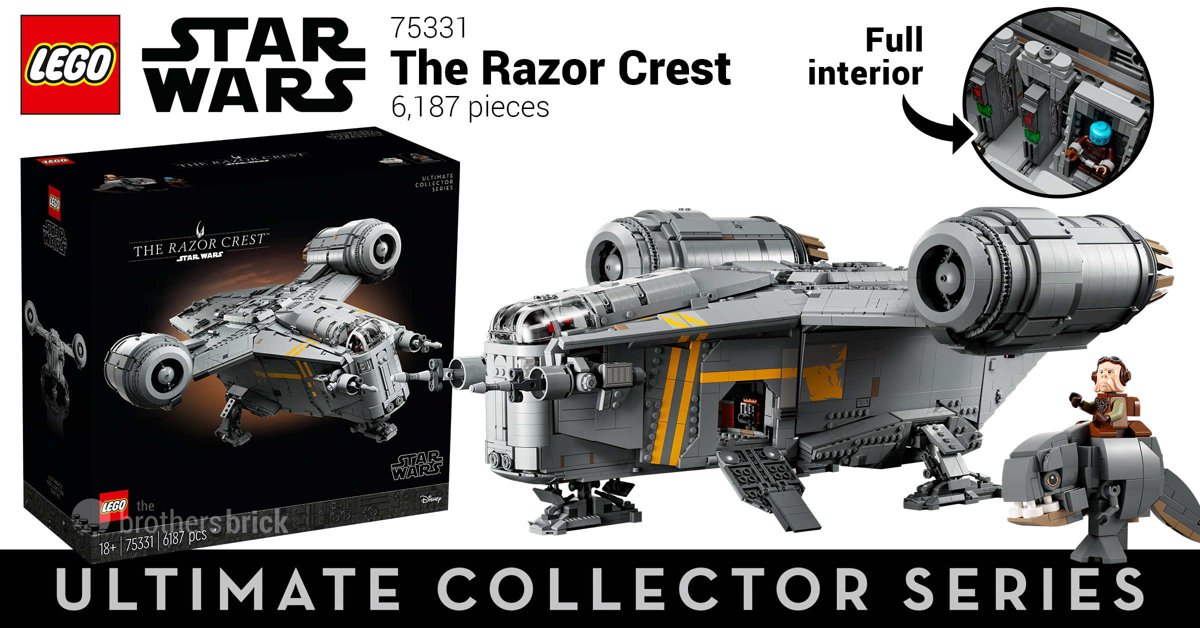 LEGO Star Wars révèle 75331 The Razor Crest comme prochain ensemble Ultimate Collector Series (UCS) [News] - La brique des frères - 1