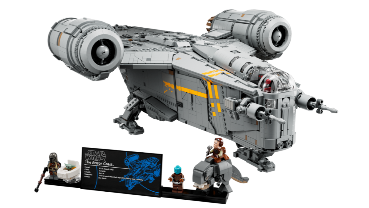 L'ensemble LEGO Razor Crest comprend le navire et des figurines