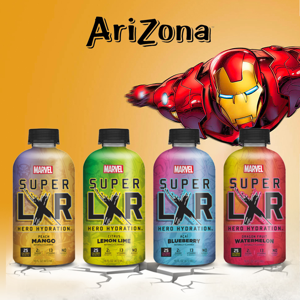 AriZona se lance dans les boissons pour sportifs avec la collaboration de Marvel 2 AriZona se lance dans les boissons pour sportifs avec la collaboration de Marvel - 1