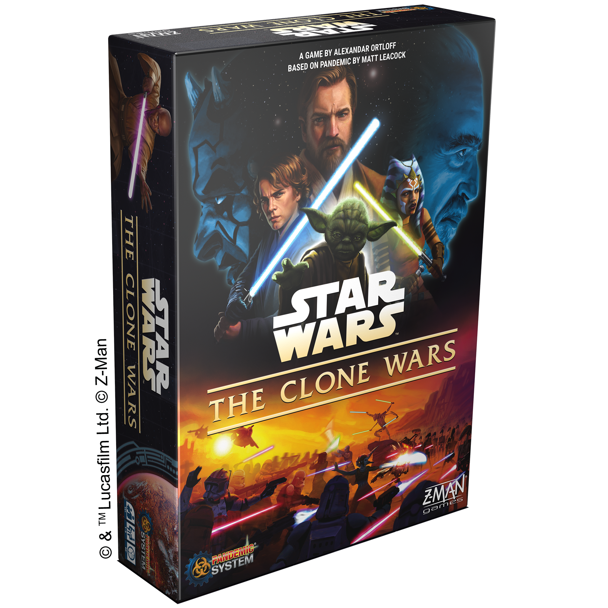 Asmodee et Z-Man Games annoncent une nouvelle version «Star Wars: The Clone Wars» de la série 4 de Hit Pandemic Boîte de jeu Star Wars : The Clone Wars – A Pandemic System