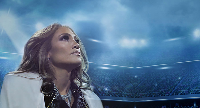Jennifer Lopez à la mi-temps