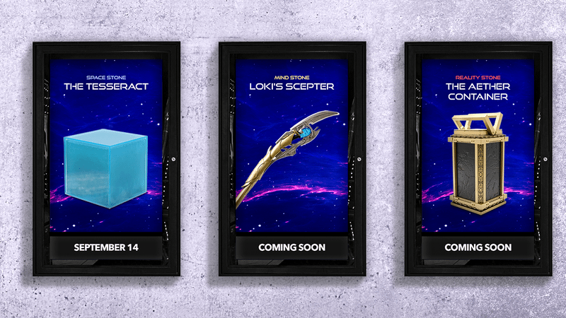 Disney célèbre les films MCU Phase 1-3 avec la nouvelle collection Infinity Saga Merch 3 Répliques Infinity Saga
