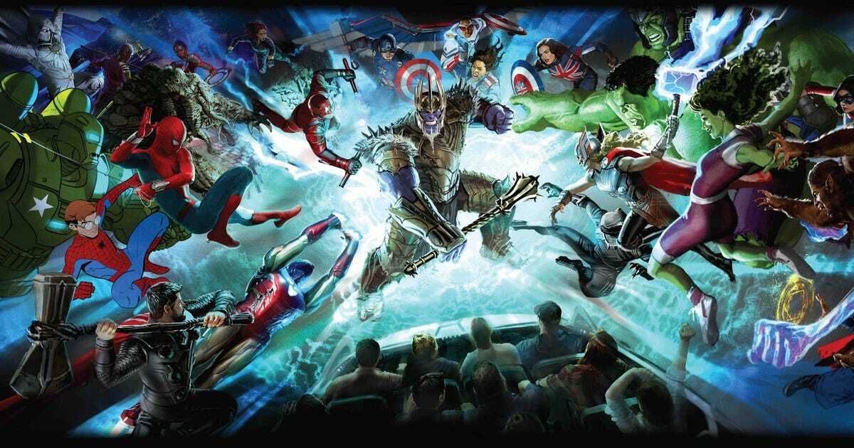 Le campus Marvel Avengers obtient le tour multivers «King Thanos» à Disneyland 2 Le campus Marvel Avengers obtient le tour multivers «King Thanos» à Disneyland - 1
