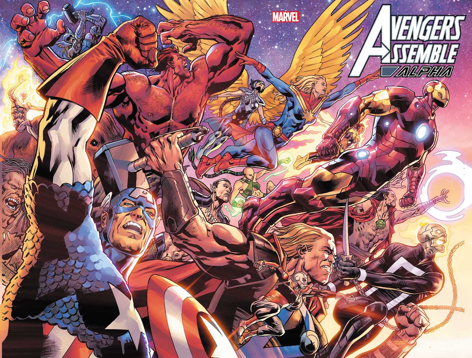 Housse AVENG ASSEMBLE ALPHA 1 Marvel met en lumière la fin de l'ère des Avengers de Jason Aaron dans