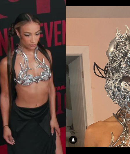 Sasha Banks montre la tenue et le masque de la princesse Leia pour le tapis rouge de Star Wars 147 Sasha Banks montre la tenue et le masque de la princesse Leia pour le tapis rouge de Star Wars - 146