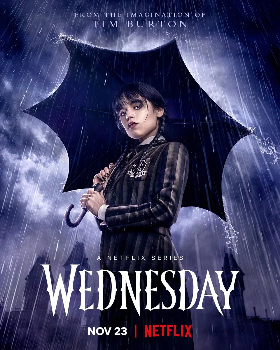 mercredi saison 1 affiche de la date de sortie de netflix mercredi saison 1 affiche de la date de sortie de netflix