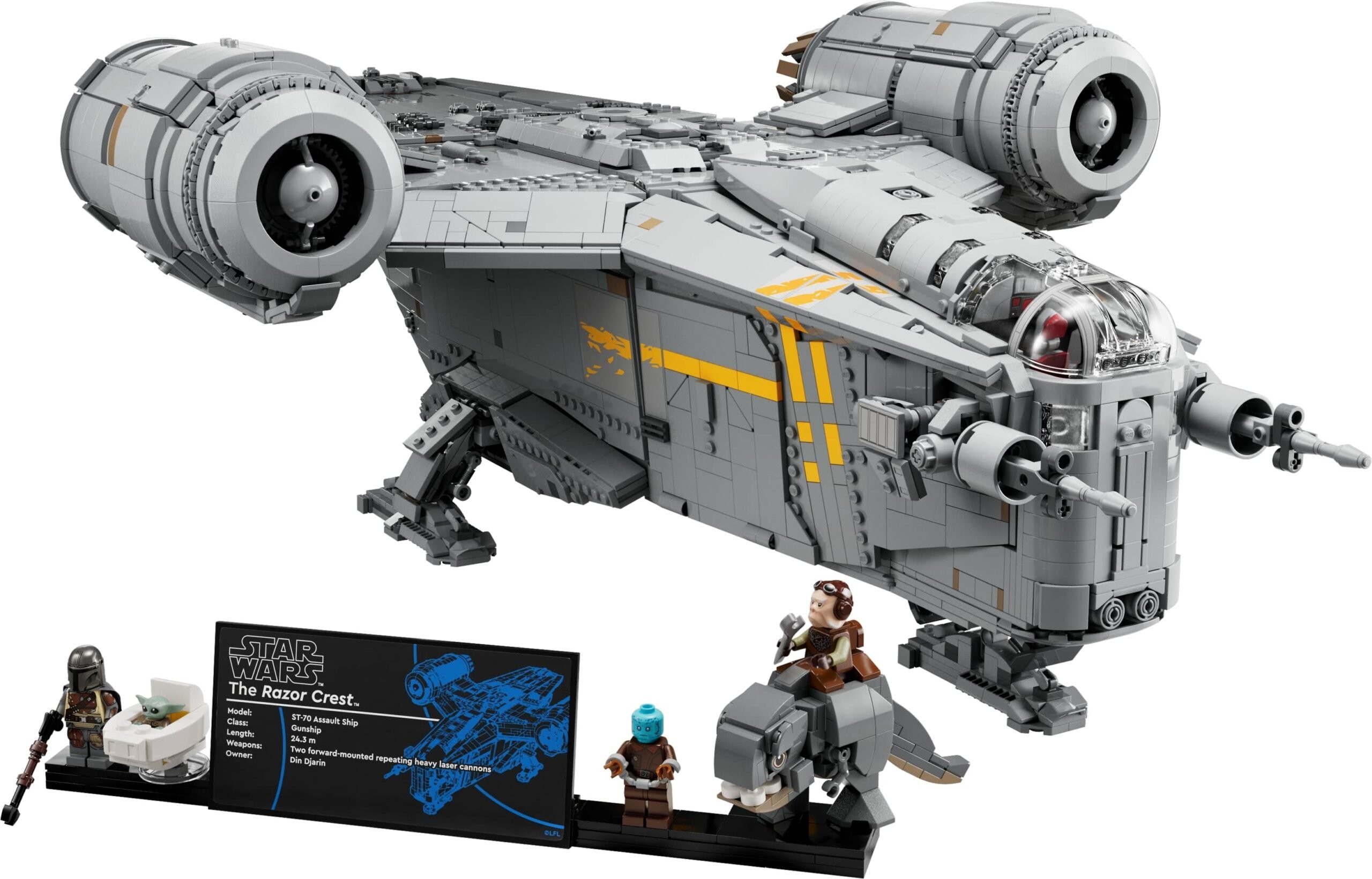The Mandalorian's Razor Crest obtient un ensemble LEGO 2 méga-détaillé Ensemble LEGO Star Wars The Mandalorian Razor Crest Ultimate Collector Series