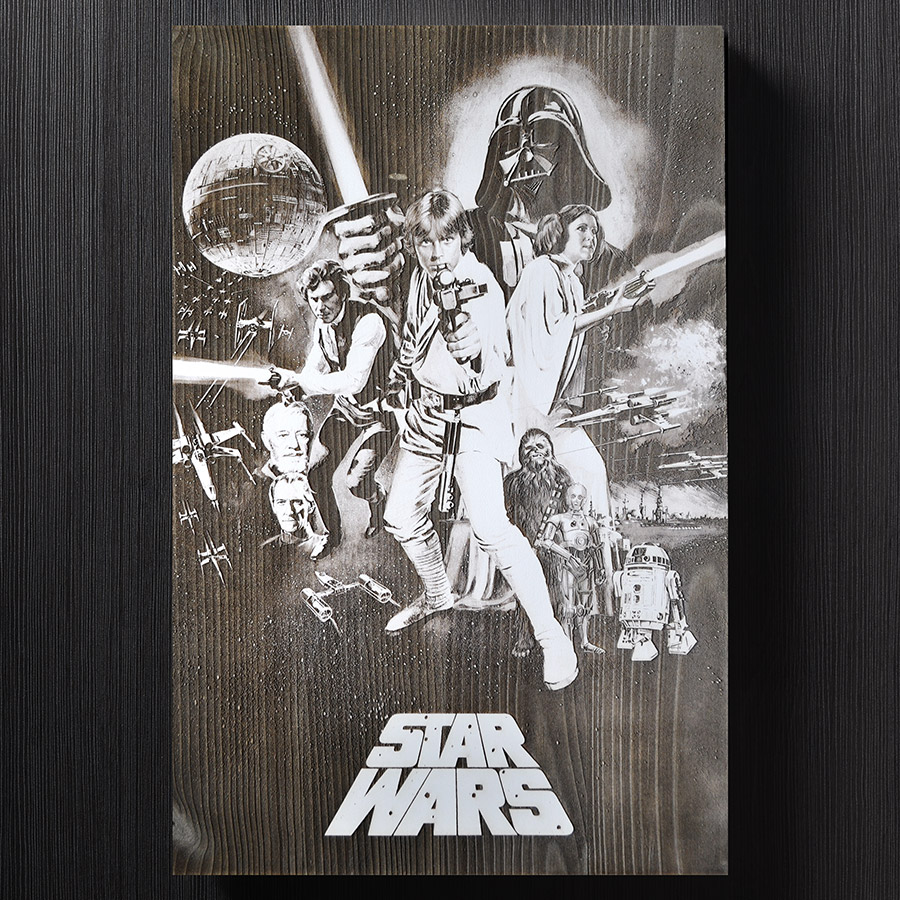 Achetez des exclusivités Star Wars au New York Comic Con 2022 25 Une convention NYCC 2022 exclusive à Trends International montrant l'art de l'affiche Star Wars: A New Hope.