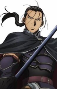 Top 15 des mecs animés aux longs cheveux noirs (2022) 3 Daryuan (La légende héroïque d'Arslan)
