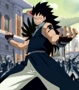 Top 15 des mecs animés aux longs cheveux noirs (2022) 6 Gajil Redfox (Fairy Tail)