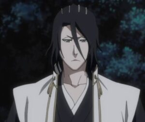 Top 15 des mecs animés aux longs cheveux noirs (2022) 10 Byakuya Kuchiki (eau de Javel)