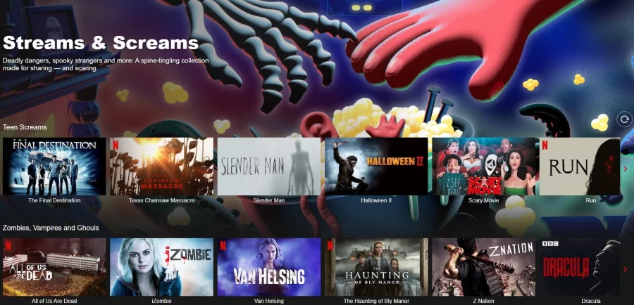 flux et cris catégorie netflix