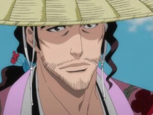 15 mecs d'anime les plus cool avec des cheveux bouclés (liste) 13 Kyoraku Shunsui (eau de Javel)
