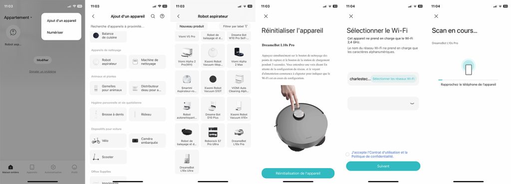 Avis complet et détaillé – Aspirateur robot › 15 Configuration du Dreamebot L10s Pro