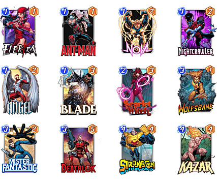 Marvel Snap : meilleurs decks de démarrage 12 Marvel Snap : meilleurs decks de démarrage - 11