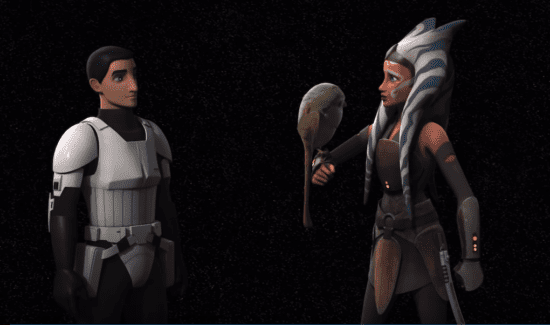 ezra bridger (à gauche) et ahsoka tano (à droite) monde entre les mondes