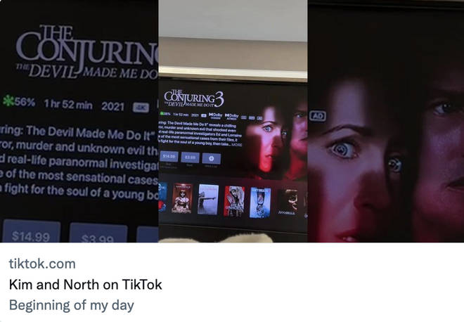 North West, 9 ans, révèle que son film préféré est The Conjuring 3 4 North West révèle que son film préféré est The Conjuring 3 dans TikTok supprimé
