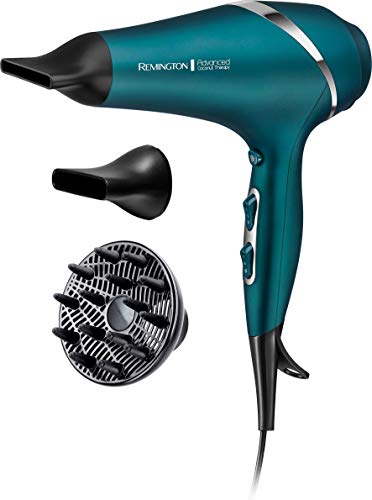 Sèche-cheveux professionnel Remington [Soin nourrissant à la noix de coco] Advanced Coconut Therapy (2300W, capteur intégré, moteur AC, anti-frisottis, brillance et douceur) AC8648 [Exclu Amazon]