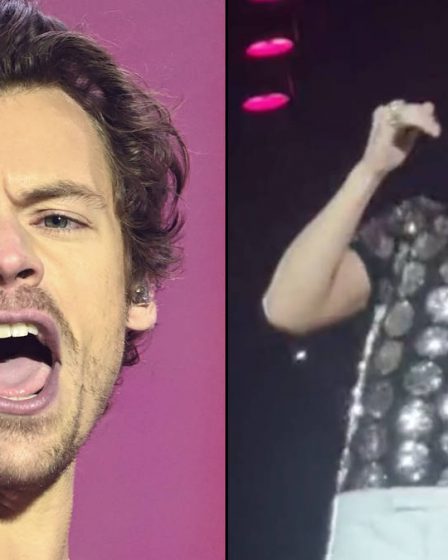 Harry Styles touché à l'œil par un fan lui lançant des Skittles sur scène 52 Harry Styles touché à l'œil par un fan lui lançant des Skittles sur scène - 51