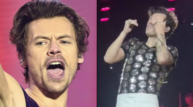 Harry Styles touché à l'œil par un fan lui lançant des Skittles sur scène 3 Harry Styles a touché l'œil après qu'un fan lui ait lancé des Skittles