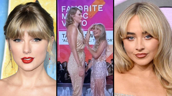 La différence de taille de Taylor Swift et Sabrina Carpenter aux AMA fait s'effondrer les fans
