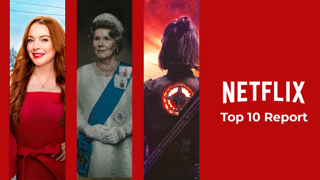 Rapport Netflix Top 10: ' Tomber pour Noël ', ' Lost Bullet 2 ', 'The Crown', 'Warrior Nun' et des films d'animation. 2 Rapport Netflix Top 10: ' Tomber pour Noël ', ' Lost Bullet 2 ', 'The Crown', 'Warrior Nun' et des films d'animation. - 1