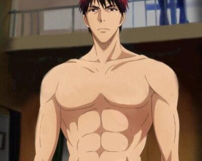 15 mecs animés attrayants avec des abdominaux (personnages masculins sexy) 15 Kagami Taiga (Kuroko sans panier)