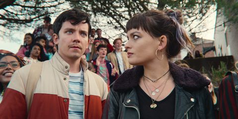 Asa Butterfield, Emma Mackey, Sex Education saison 3 asa butterfield, emma mackey, sex education saison 3