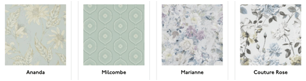 Soyez plus Bridgerton - MA MAISON UNIQUE 4 Motifs de papier peint - Couture Living