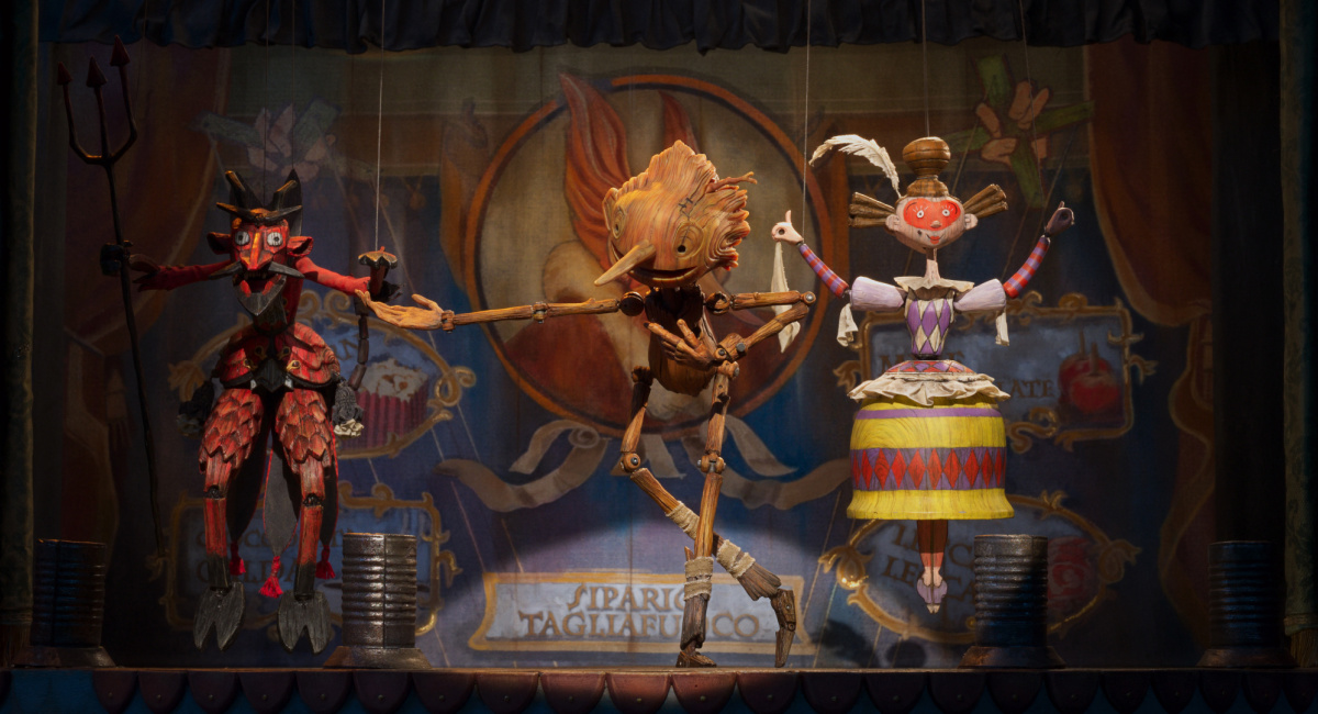 Pinocchio (voix de Gregory Mann) dans le film Pinocchio de Guillermo del Toro'.