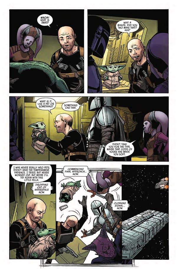 Page d'aperçu intérieur de STAR WARS : THE MANDALORIAN #6 PATRICK GLEASON COVER