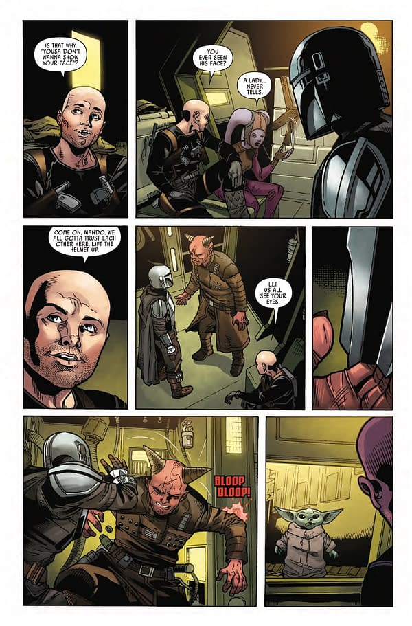 Page d'aperçu intérieur de STAR WARS : THE MANDALORIAN #6 PATRICK GLEASON COVER