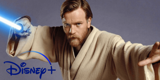 Les fans demandent un changement du nouveau niveau d'abonnement à Disney+. 7 Obi Wan Kenobi avec le logo de Disney+.