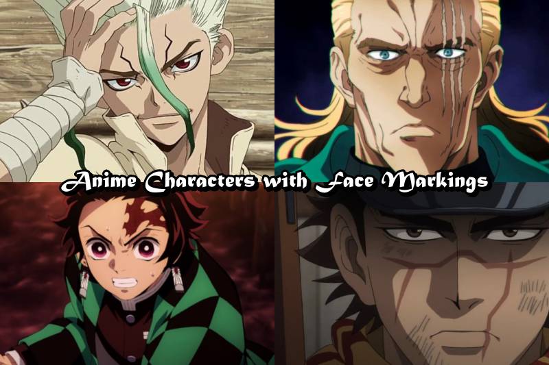 15 personnages d'anime populaires avec des marques de visage (liste) - 1