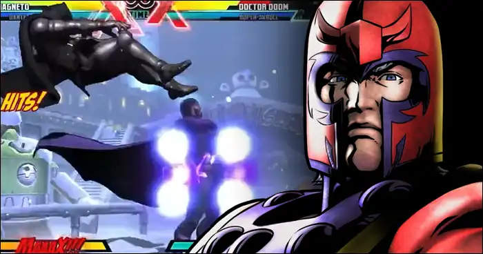 Ce combo solo de Magneto en boucle dans Ultimate Marvel vs. Capcom 3 est incroyablement swaggy, a tellement d'interrupteurs latéraux et fonctionne en plein écran. - 4