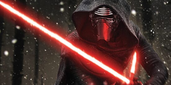 Le sabre laser à garde croisée revient dans 'Star Wars' dans un épisode qui vous "frappera au cœur". 3 Adam Driver en tant que Kylo Ren