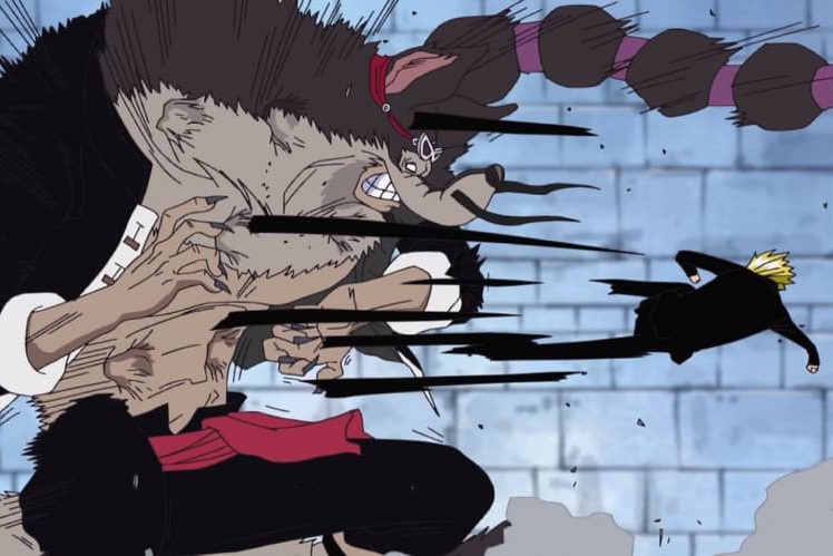 Quelle est la vitesse de Sanji dans One Piece ? 3 Sanji contre Jabra