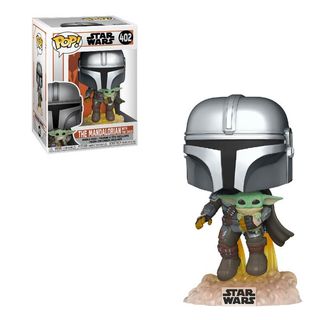 Star Wars The Mandalorian Mandalorian Flying with Jet Funko Pop ! Vinyle Star Wars The Mandalorian Mandalorian volant avec un jet Funko Pop ! Vinyle