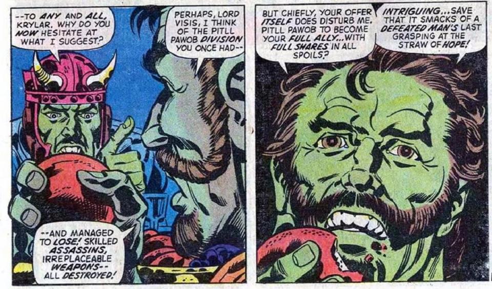 Qui est le personnage Marvel obscur de Bill Murray dans ANT-MAN 3 ? Lord Krylar, expliqué 7 La seule et unique apparition de Krylar dans The Incredible Hulk #156.