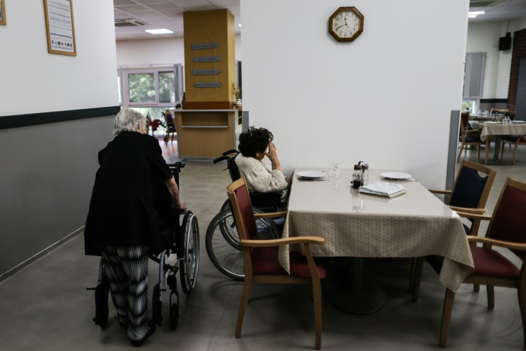 A l'EHPAD de Bordeaux, le 16 juin 2022 (AFP/Archive - Thibaut MORITZ)