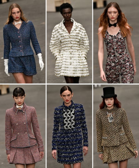 Le défilé élégant de Chanel est l'œil silencieux d'une tempête sur Twitter à la Fashion Week de Paris | semaine de la mode parisienne 2 Looks du défilé Chanel à la Fashion Week de Paris.