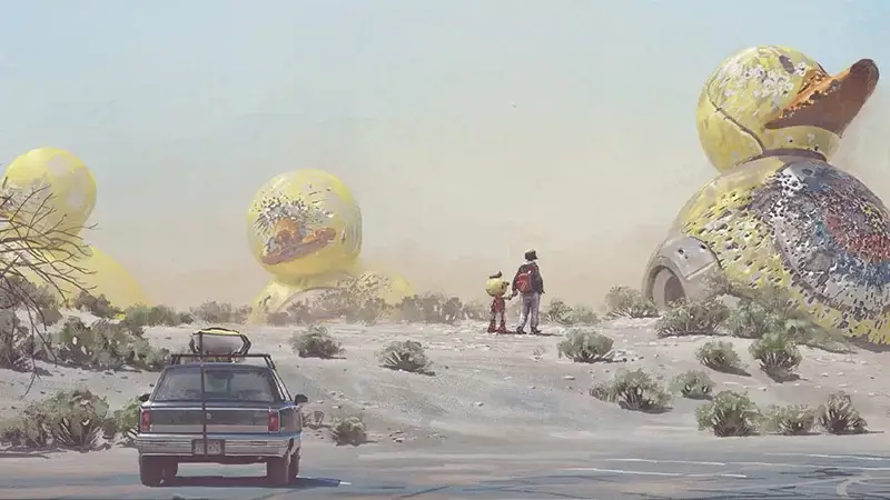 le film netflix de science-fiction de l'état électrique