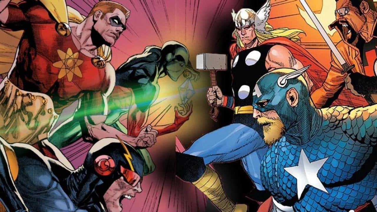 Qui est Hyperion dans Marvel ? Marcus Milton, expliqué 4 L'Escadron Suprême, dirigé par Hypérion, affronte les Avengers.
