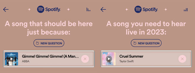 Spotify Playlist in a Bottle : comment créer votre liste de lecture mystère 2024 4 La fonctionnalité Playlist in a Bottle de Spotify demande aux utilisateurs de choisir des chansons pour différentes catégories
