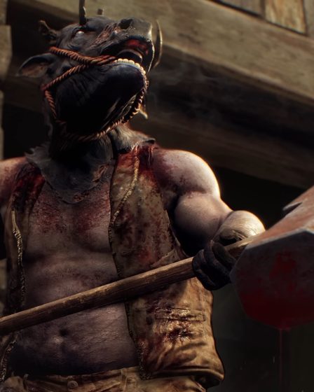 Resident Evil 4 dévoile la Brute, un nouvel ennemi à tête de vache et au marteau. 47 Resident Evil 4 dévoile la Brute, un nouvel ennemi à tête de vache et au marteau. - 46