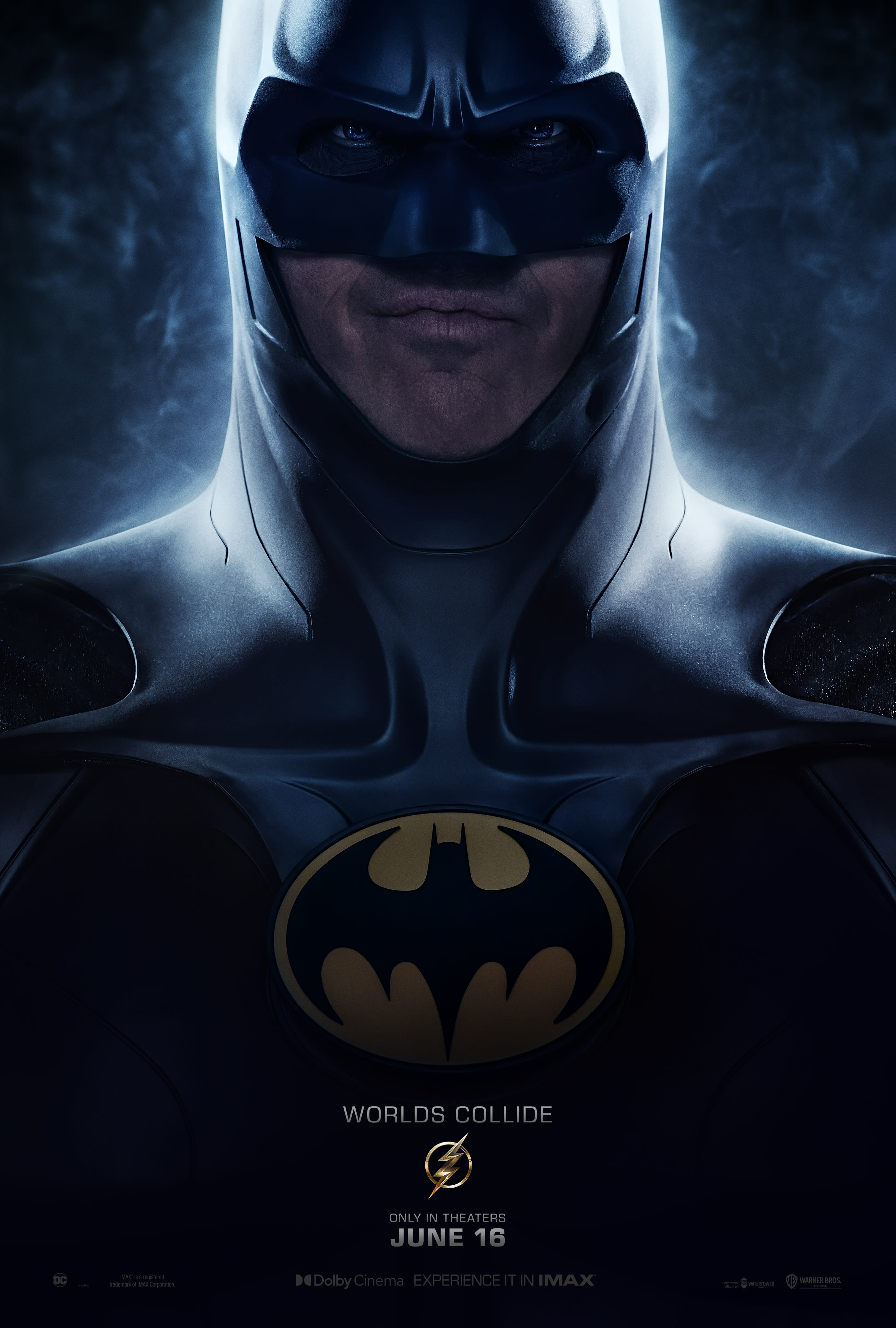 Michael Keaton reprend le rôle de Batman dans l'affiche officielle de The Flash 6 Michael Keaton reprend le rôle de Batman dans l'affiche officielle de The Flash - 5