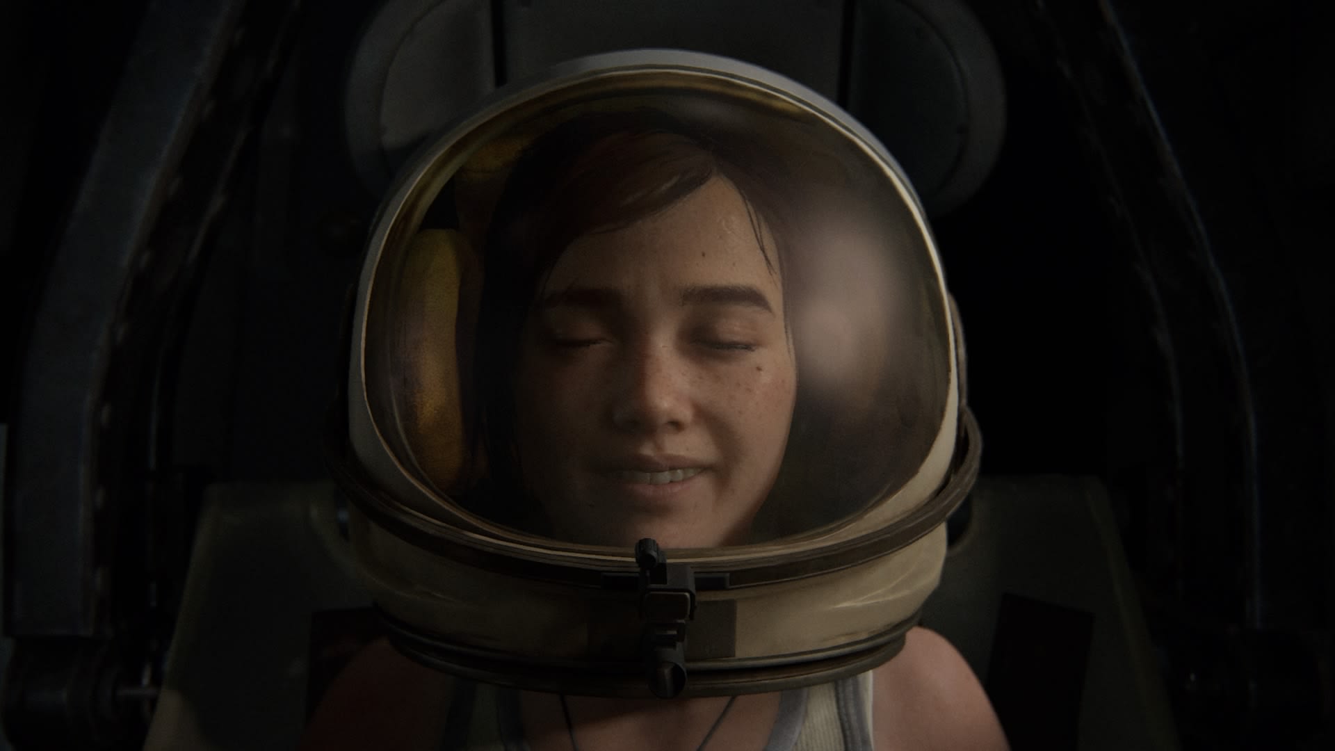 L'adolescente Ellie porte un casque d'astronaute dans The Last of Us Part II.