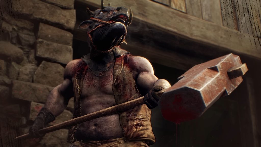 Resident Evil 4 dévoile la Brute, un nouvel ennemi à tête de vache et au marteau. 3 resident evil 4
