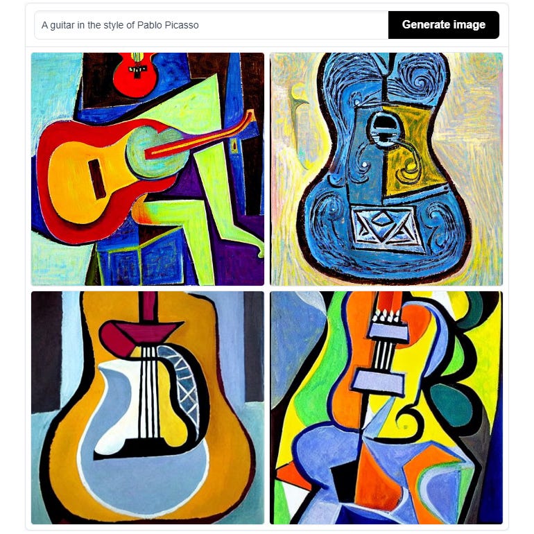 Diffusion stable : la guitare de Picasso